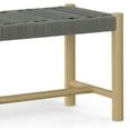 thumbnail image 6 of Simpli Home Dahlia Solid Acacia Wood Outdoor Indoor Bench In Grey, 6 of 9
