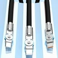 thumbnail image 5 of 100W Rotating 3-in-1 Charging Cable, Fast Charger Cord with Reinforced Braiding for Phones, Tablets, & Laptops, 5 of 5