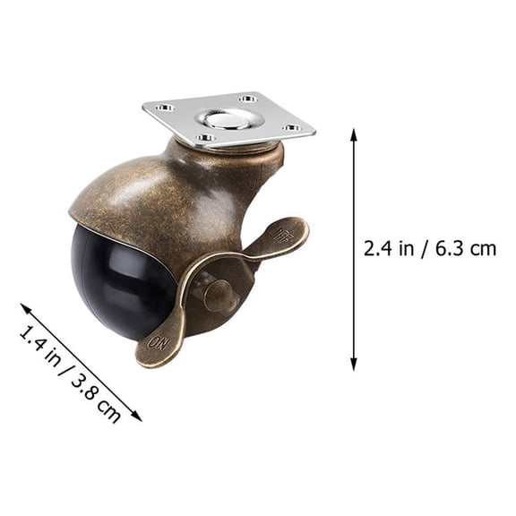 LOLIPPYY 4-Pack Assorted Color Furniture Casters, Replacement Wheels for Chairs, Sofas, and Home Furniture Use