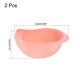 thumbnail image 2 of 2 uds Arroz Lavado Filtro Colador Cesta Arroz Tamiz Fruta Vegetal Tazón Escurridor Cesta Limuds Herramientas Hogar Cocina Kit-Rosa, 2 of 6