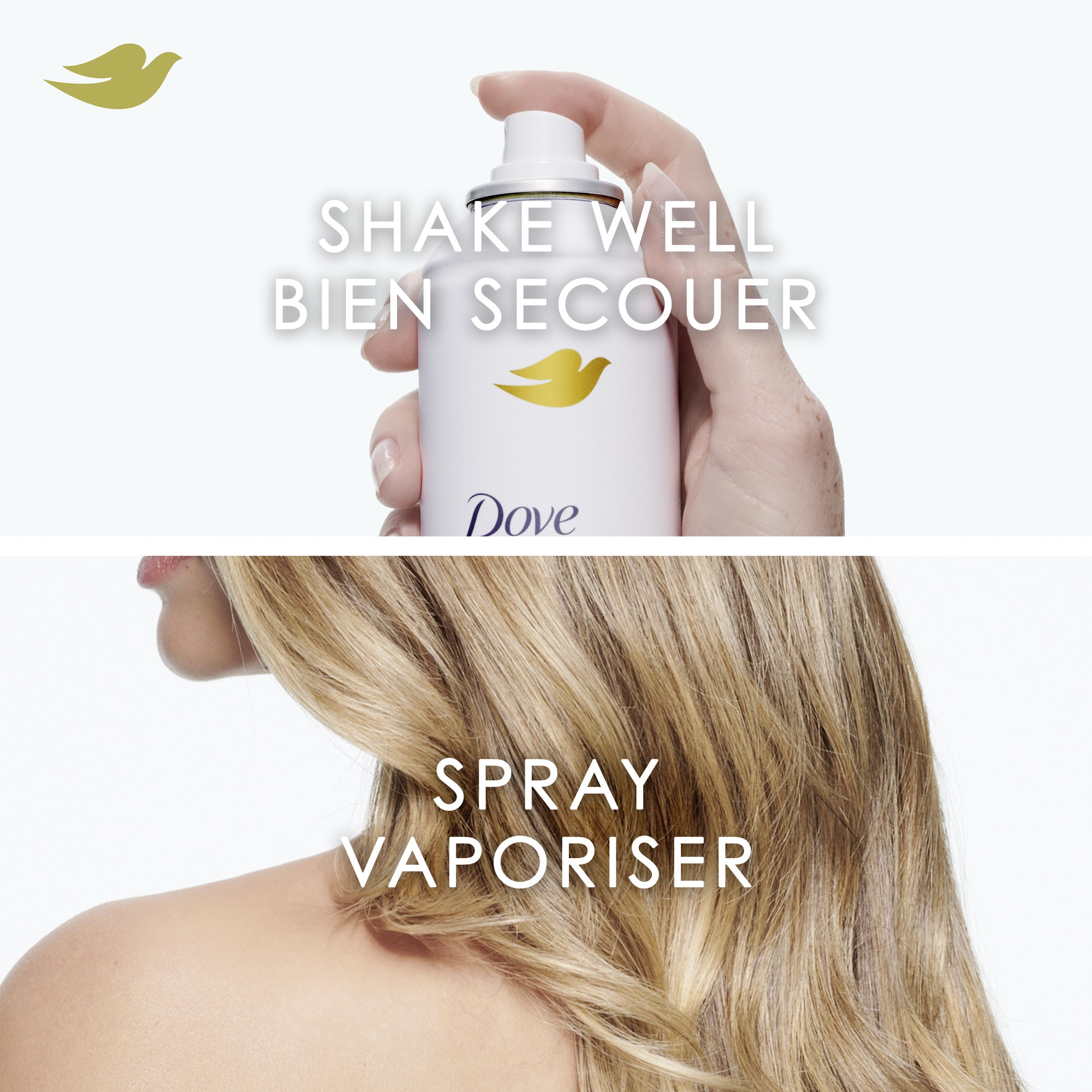 Dove Fixatif Contrôle et Brillance Inodore 24 H de Tenue Extra, 198 g