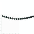 thumbnail image 2 of 14k White Gold 7-8mm Round Black Saltwater Akoya Cultured Pearl Bracelet, 2 of 2