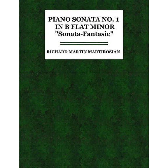 Piano Sonata No. 1 in B-Flat Minor, (Paperback)