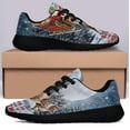 thumbnail image 3 of Believe In The Magic Of ChriStas Santa's Sleigh Shoes Sneakers Black Size 9.5, 3 of 7