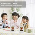 thumbnail image 2 of 50 PCS Single Cupcake Boxes White Individual Cupcake Carrier Holders with Window Inserts for Bakery Wrapping Packaging, 2 of 9