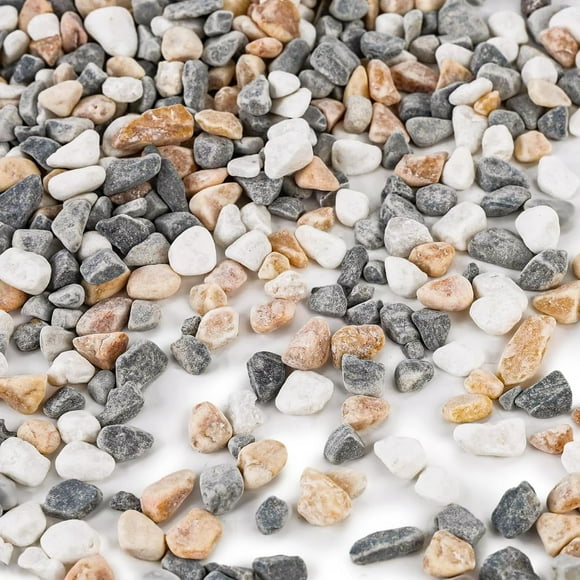 EcoNesxp 2 pounds natural plant pebbles multifunctional mixed color gravel pebbles pea gravel suitable for succulents vase rock aquarium indoor outdoor trendy fashion
