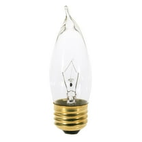 Satco 25 Watt CA10 Incandescent - Clear - 1500 Average rated hours - 210 Lumens