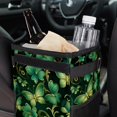 thumbnail image 6 of Saint Patrick's Day Mini Trash Can for Car - Foldable, with Lid, Leak-Proof, Hanging Storage Bag, 6 of 6