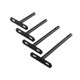thumbnail image 3 of Soportes para estantes flotantes,Soportes para estantes flotantes de alta resistencia de 3,4,5 y 6 pulgadas,Soportes para estantes de pared,color negro,decorativos.,Estantes flotantes de madera, 3 of 8