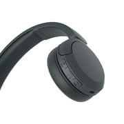Sony WH-CH520 Wireless Headphones with Microphone, Black Bundle with Deco Photo Microfiber Cleaning Cloth and 1 YR CPS Enhanced Protection Pack
