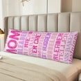 thumbnail image 5 of Naloa Best Mom ever Super Soft 20x60 Body Pillow Case,Long Side Hidden Zipper（PILLOWS ARE NOT INCLUDED）, 5 of 6