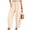 D1-Ivory, variant on Women's High Waisted Palazzo Pants Casual Loose Dark Brown Wide Leg Trousers with Pockets Drawstring Flowy Pants, Size L
