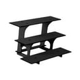 thumbnail image 4 of QSTDGVPW 3 Tier Corner Tiered Display Stand 3 Step Corner Display Rack for Tradeshows Straight black, 4 of 9