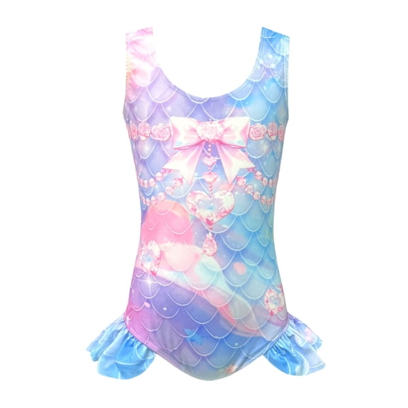 Shadoumai Girls Swimsuit One Piece Size 8 Tummy Control Tankini Lightweight Solid Color Bathing Suit Swimwear Set Girl Spaghetti Strap