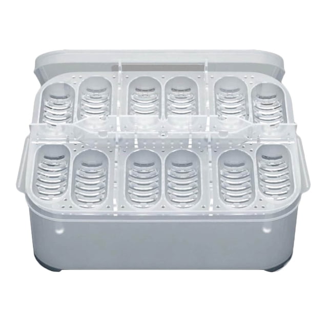 Mini Egg Temperature Control Incubation Storage Box for 12 Eggs, Effective Isolation, Easy to Clean, for Turtles, Birds etc