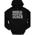 thumbnail image 2 of SPEEDRUN Men's Long Sleeve Graphic Print Hooded Pullover Tops T-Shirts Matron of Honor Hooded Sweatshirt Hoodie Wedding Party Marriage, 2 of 6
