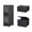 Black/2T, variant on Slim Bathroom Storage Cabinet, Narrow Tall Cabinet with Doors and Wheels, Adjustable Shelves, Foldable Storage for Small Spaces Cream 1T