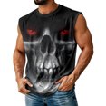 thumbnail image 6 of Yopmin Horror Tank Tops for Men Skull Crewneck Gothic Summer Vests Casual Sleeveless Shirts for Sports Workout, 6 of 6