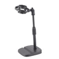 thumbnail image 1 of Support de Microphone de Bureau Réglable avec Emplacement pour Téléphone Tablette Antidérapant Support de Micro pour Diffusion en Continu en Direct Karaoké, 1 of 8