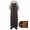 coffee XL, variant on Waterproof And Oil-proof Leather Apron PU Bib Kitchen Men and Women's Household Dirt-Resistant Work Clothes for Slaughter (coffee XL,OneSize)