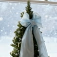 thumbnail image 3 of Oversized Wrinkle-Free Velvet Ribbon Bow,Large Velvet Christmas Tree Topper Bow,Giant Big Velvet Bow for Christmas Tree Topper Wall Mantle Indoor Party Wedding Backdrops,Valentines Xmas Decoration,C, 3 of 7