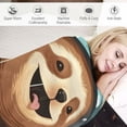 thumbnail image 3 of Shangniulu Sloth Throw Blanket Space Planet Universe Star Printed Print Blanket Soft Warm Cozy for Sofa Chair Bed Office Kids Adults Gift 50"x60", 3 of 6