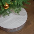thumbnail image 4 of Northlight Quilted Hexagon Pattern Christmas Tree skirt - 48" - White, 4 of 5