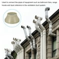 thumbnail image 5 of Uxcell 10" to 6" Duct Reducer Connector Ventilation Tube Increaser Adapter Beige 2 Pack, 5 of 5