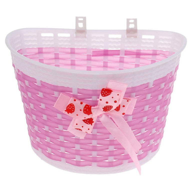 1* 12 inch front car basket bike Baskets for Children Handwoven