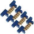thumbnail image 5 of 4Pcs Copper Ground Bars Grounding Busbar Bar Grounding Block with Terminal Positions, 5 of 8