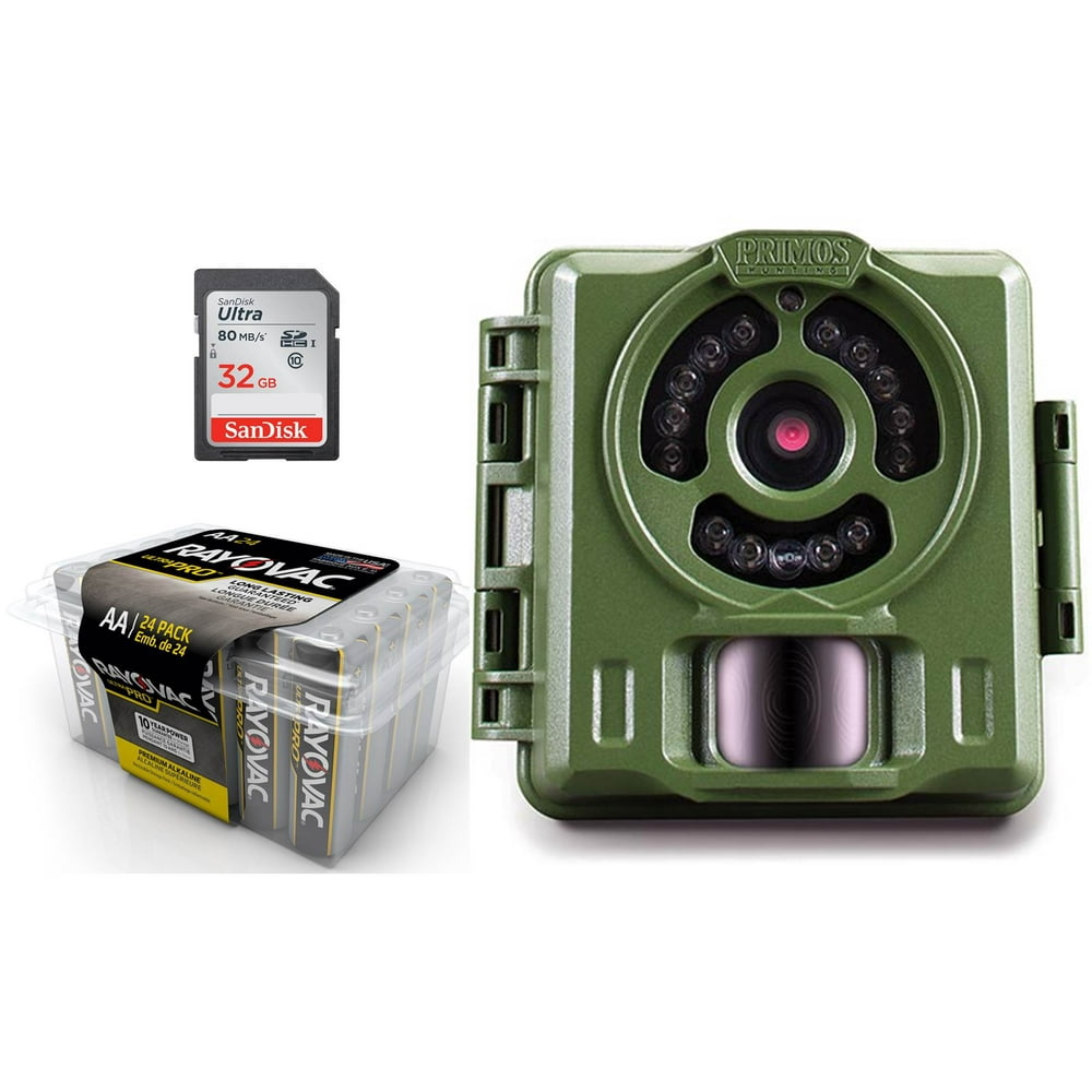 Primos BP2 Game Camera Kit 8MP Low Glow Trail Cam + 32GB SD Card