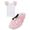 thumbnail image 1 of Gureui Mother and Daughter Skirt Casual Two Pieces Suits Sleeveless Lace Trim Top Slim Waist Fashionable Puff Skirt Parent-child Holiday Set, 1 of 4