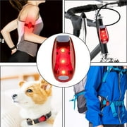 2Pcs Bicycle Tail Light Led Night Running Light Waterproof Outdoor Sports Running Warning Light With Clip Buckle Helmet Light Backpack Light