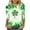 Multicolor6, variant on biudgviw Womens St Patrick's Day Shirts Printed Graphic Tees Fashion Casual Tie Dye Crewneck 3/4 Sleeve Tops Festival Outfits