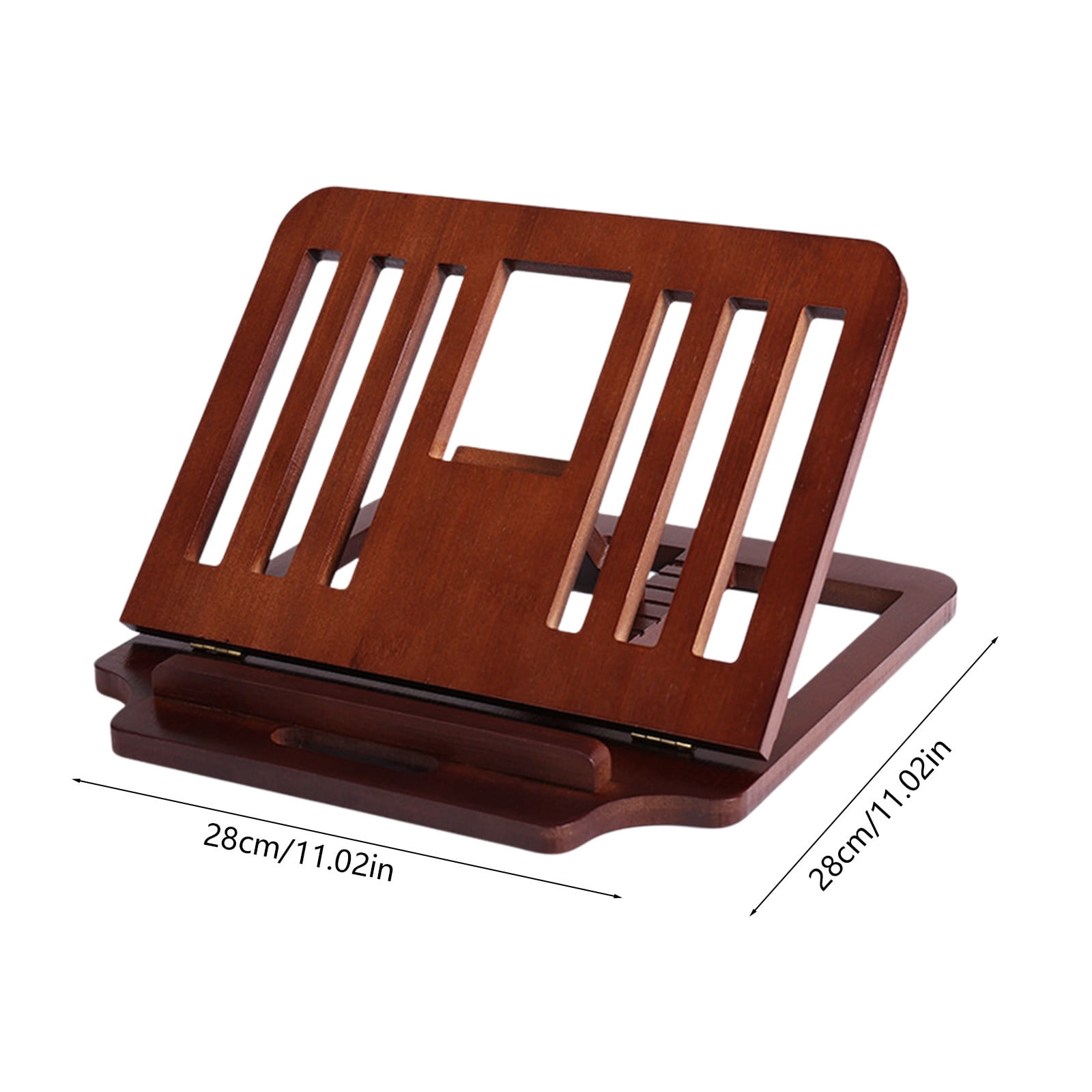 Bamboo Fodable Laptop Notebook Riser Stand Desktop Adjustable with 4 Angles Notebook Mount Holder, Folding Laptop Cooler Stand