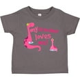 thumbnail image 3 of Inktastic My Grandma Loves Me Girls Dinosaur Girls Toddler T-Shirt, 3 of 5