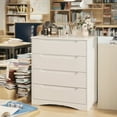 thumbnail image 6 of Aiho 4-Drawer Dresser for Bedroom, Wood Cabinet - White, 6 of 6