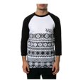 thumbnail image 2 of Young & Reckless Mens The Oil Spill Raglan Graphic T-Shirt, White, Small, 2 of 2