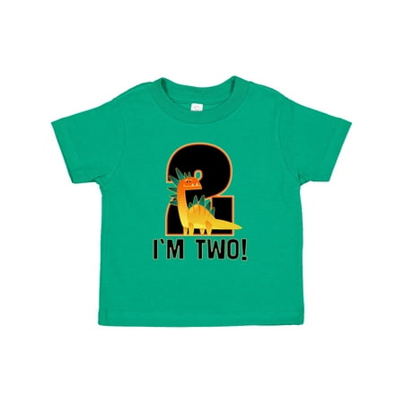 

Inktastic 2nd Birthday Dinosaur Party Outfit Boy Gift Toddler Boy Girl T-Shirt