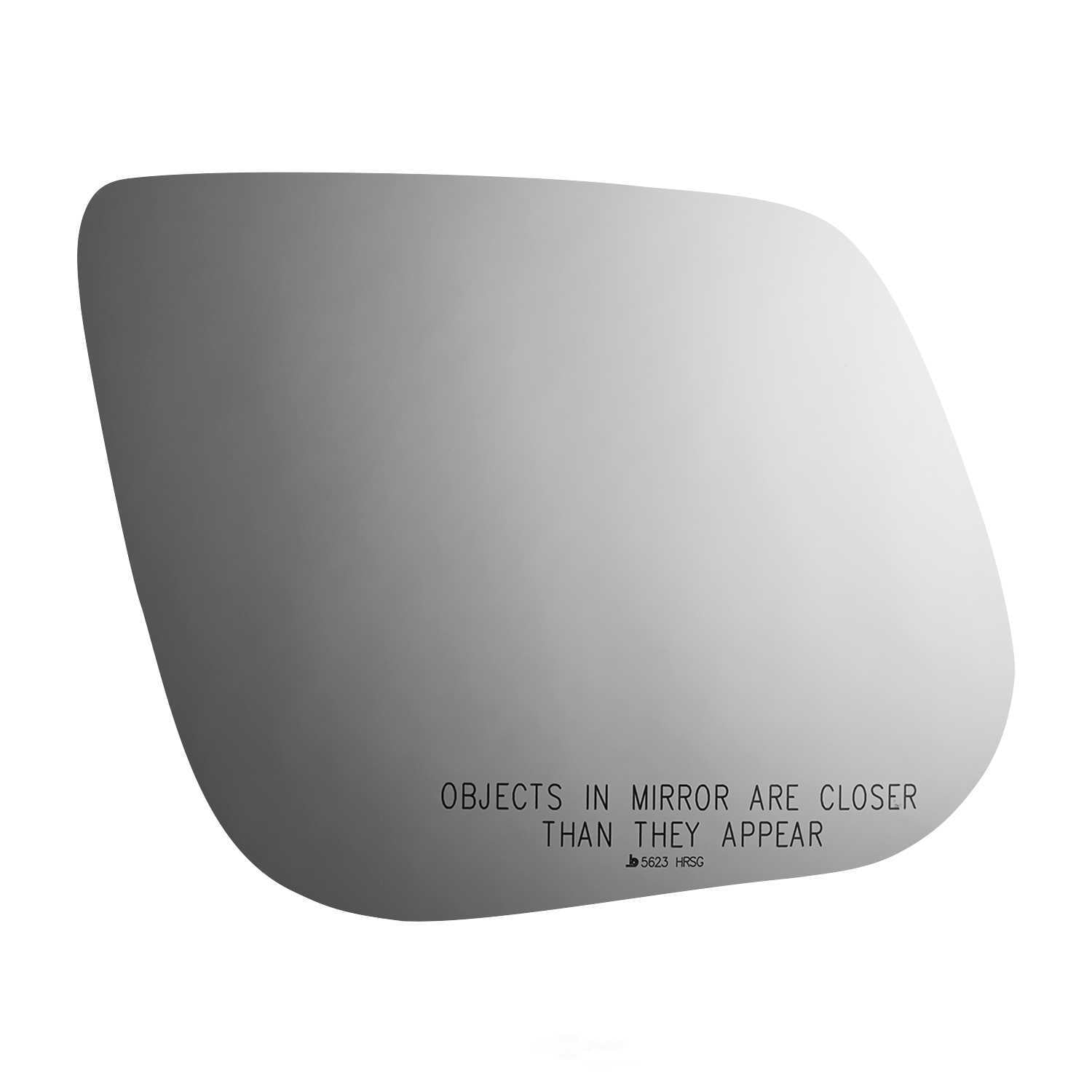 Burco Side View Mirror Replacement Glass with Motor Mount Plate - Clear Glass - 5623HRSG