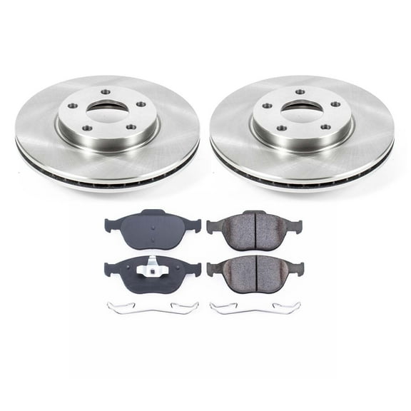 Ultimate Brakes Front Semi-Metallic Brake Pad and Rotor Kit with Hardware WM80938