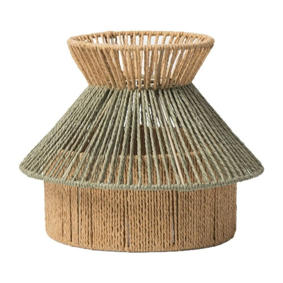 oshhni Hanging Ceiling Light Shade Paper Rope Woven Lampshade for Dining Room Hotel