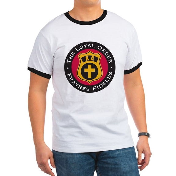CafePress - Kappa Alpha Order Loyal Order T Shirt - 100% Cotton Ringed T-Shirt