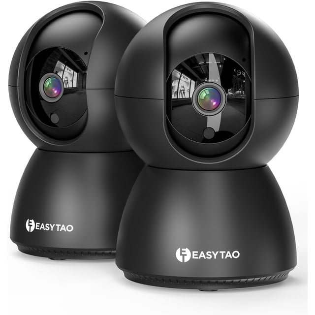 TV-628 Cámara de Seguridad Interior, 2K 3MP Cámara Alexa WiFi, iCSee O Tris Home App, Audio Bidireccional, Control Remoto, Detección de Movimiento, Visión Nocturna,Compatible con Alexa