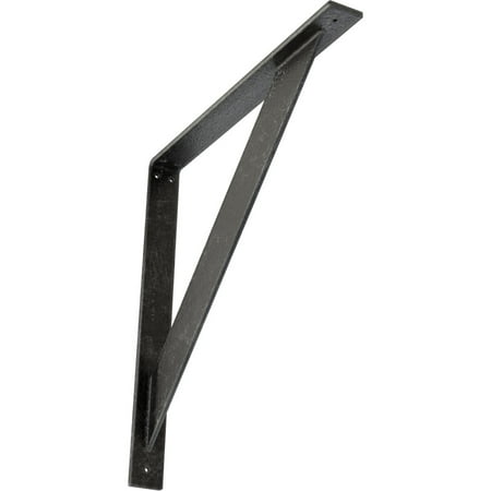 

Ekena Millwork 2 W x 20 D x 20 H Traditional Steel Bracket Antiqued Silver