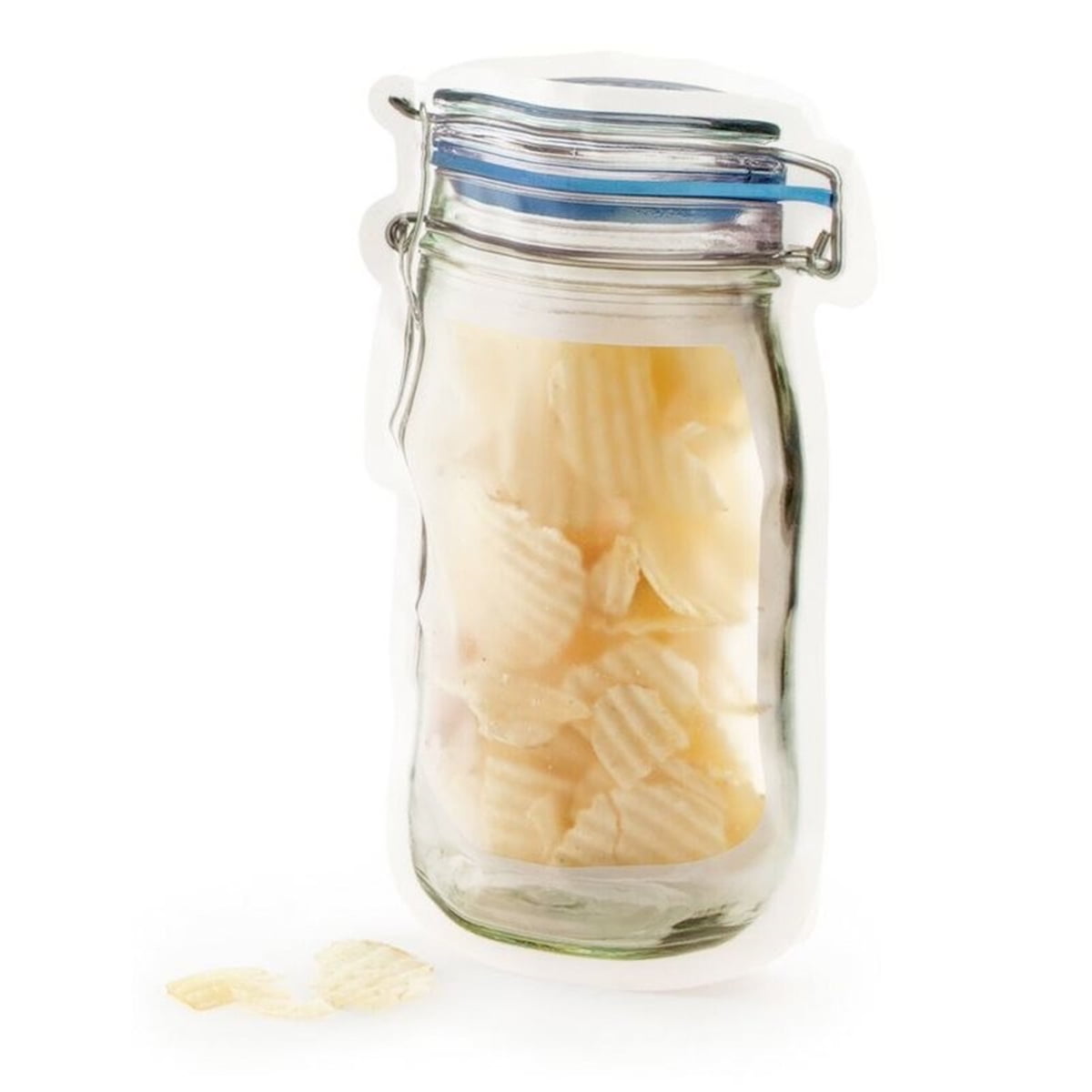 9/10 Pcs Mason Jar Snack Storage Bag Ziplock Food Travel Case Kitchen Organizer 
