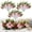 15 Pcs, variant on Christmas Poinsettia Planter Inserts, Artificial Red Poinsettia Flowers for Holiday Porch & Home Decor
