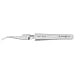 thumbnail image 3 of Excelta Precision Tweezers, Curved Very Fine Point, Anti-Magnetic Stainless Steel, Ideal for General Purpose Assembly, 4.5" Length, Basic, 3 of 4