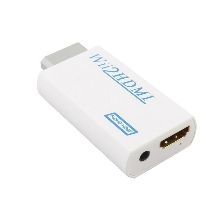 Plug and Play Wii to HDMI 1080p Convertisseur Adaptateur Wii 2 HDMI 3.5mm  Audio Box Wii-Link pour Nintendo Wii