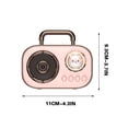 thumbnail image 3 of Portable Retro Altavoz Bluetooth Sistema de Sonido, Subwoofer Doméstico Inalámbrico Pequeño con Salida de 5W Y Batería de 500Mah, Mini Diseño Portátil para Viajes Al Aire Libre Y Regalo, 3 of 3